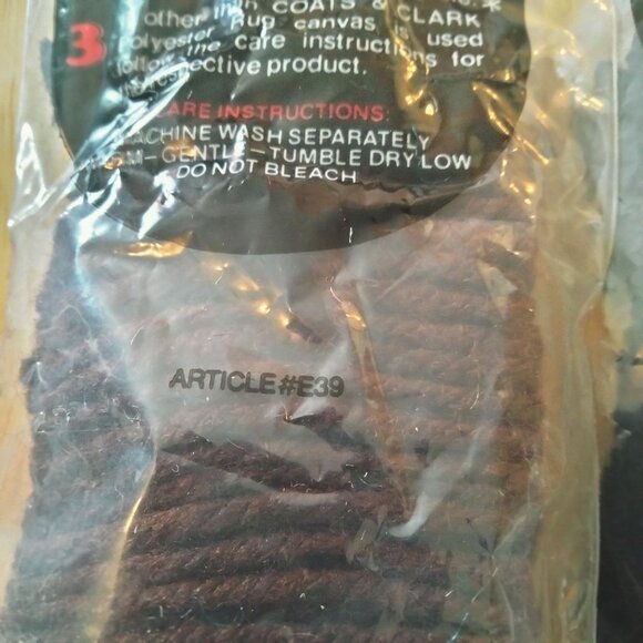 Red Heart Bulky Rug Yarn Hook Latch Black White Brown Tan lot 4 Colors - Picture 8 of 8